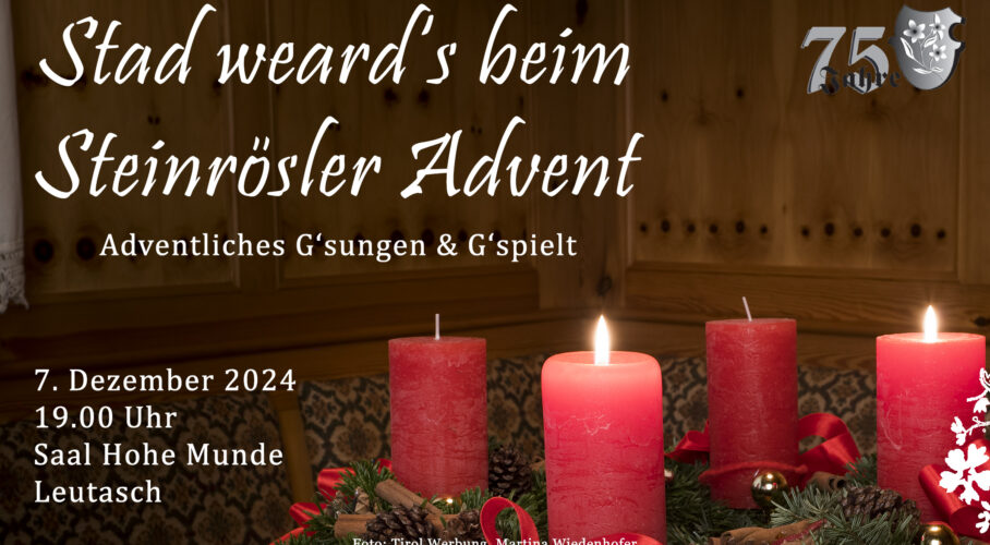 Stad weard’s beim Steinrösler Advent: Vorweihnachtliches G’sungen & G’spielt